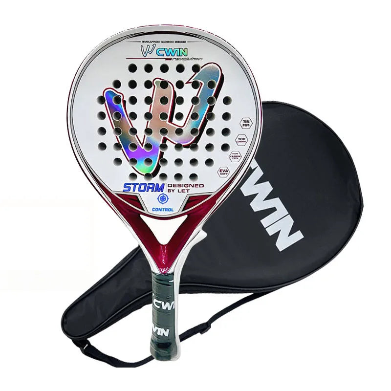 Cwin Raquette de Padel Pro en fibre de carbone